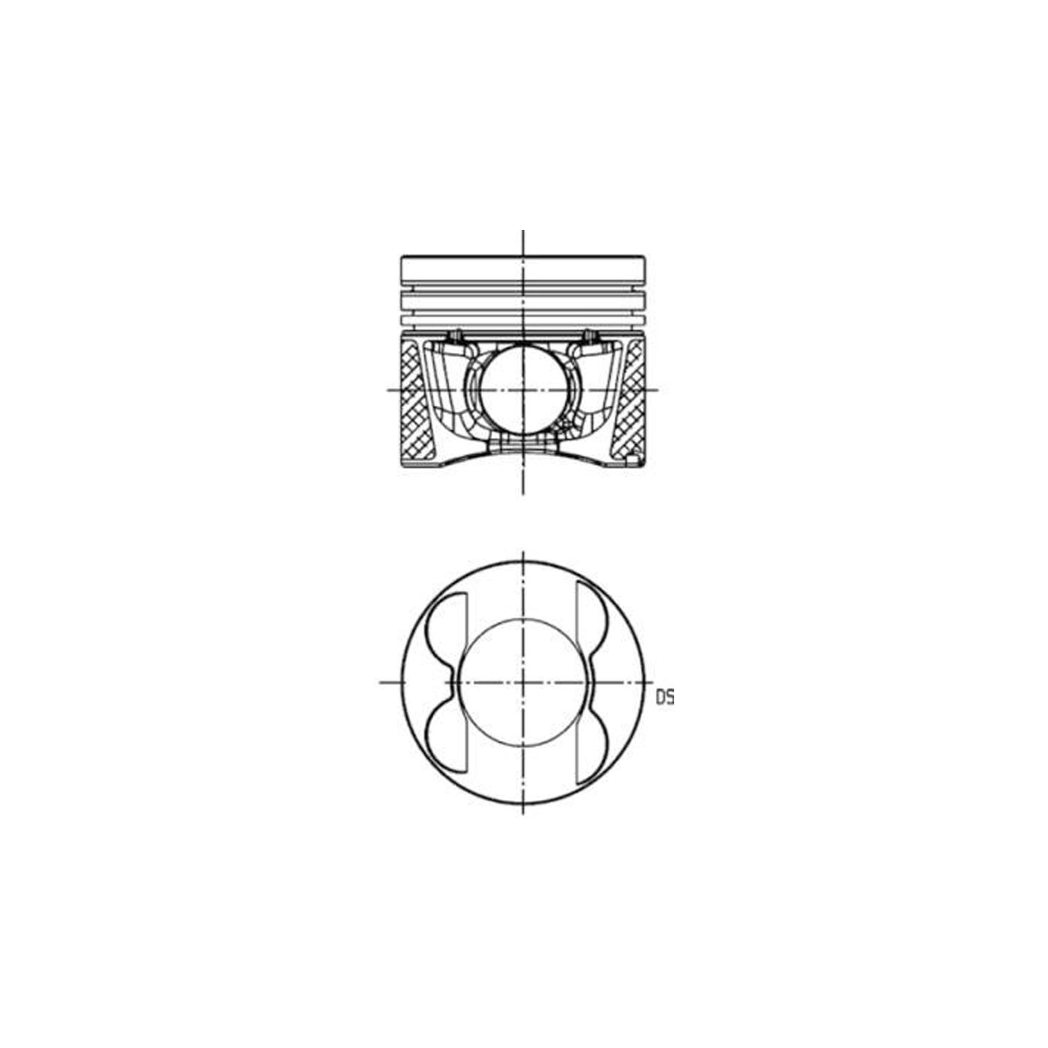 VW 2.0TDI CKUB Diesel Piston With Rings - Image 2