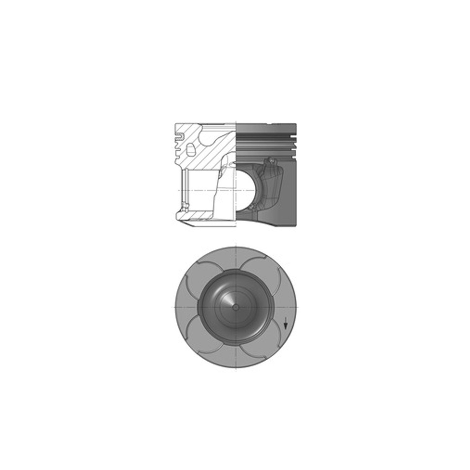 Vauxhall 2.0 A 20 DTH Diesel Piston With Rings - Image 2